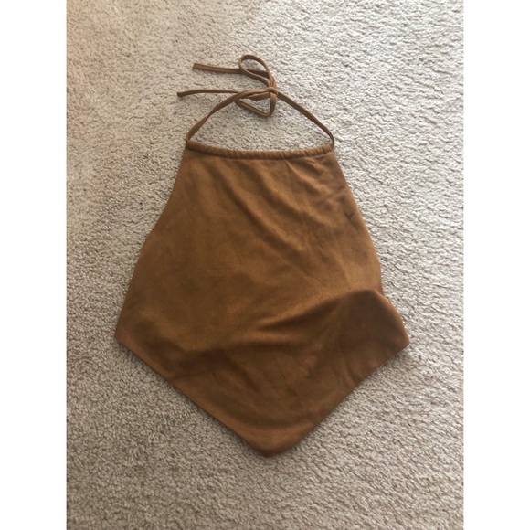 Forever 21 Tops - LIKE NEW CAMEL CROP TOP